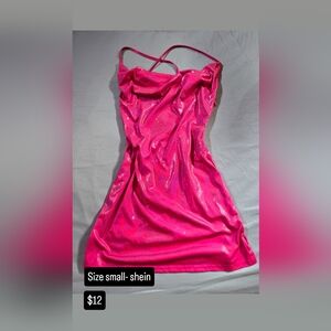 Shein Pink Strappy Dress